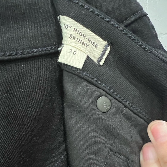 Madewell 10" High-Rise Skinny Jeans in Carbondale Wash 30 - Picture 6 of 6